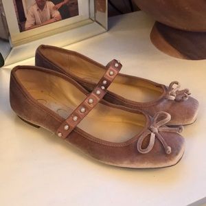 Soft rose pink flats by Jessica Simpson 8.5